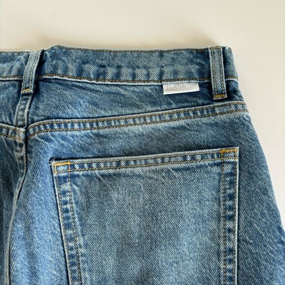 Revolve Boyish The Billy Conversation Blue Denim Stretch Skinny Jeans Size 27 - Picture 9 of 11